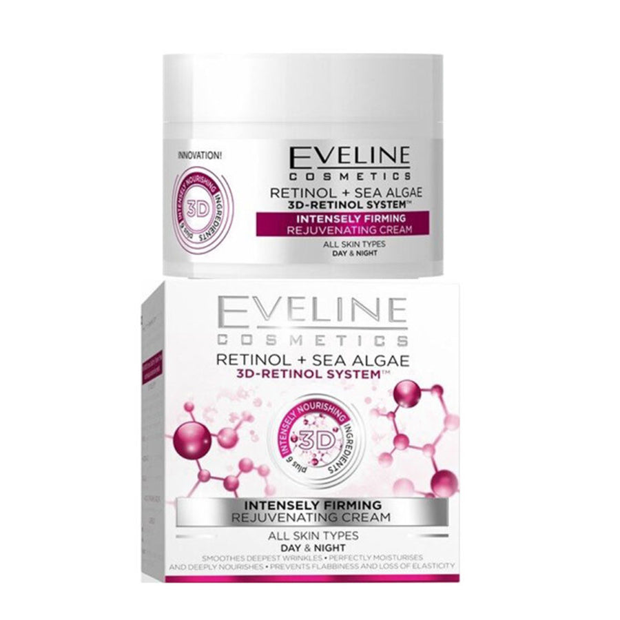 Eveline 3D-Retinol System Intensely Firming Day and Night Cream for All Skin Types 50ml