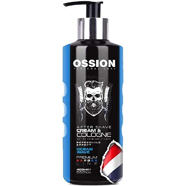 OSSION PREMIUM BARBER AFTER SHAVE CREAM & COLOGNE OCEAN WAVE 400ml