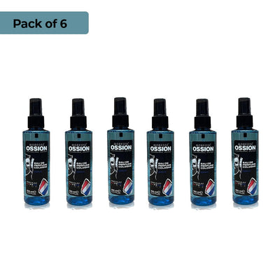 Pack of 6 - OSSION PREMIUM BARBER EAU DE PERFUME SPRAY COLOGNE WAVE 150ml